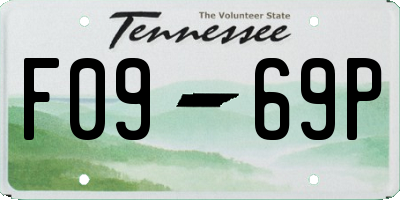 TN license plate F0969P
