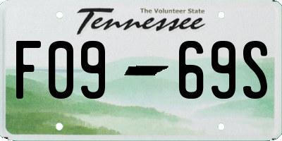 TN license plate F0969S