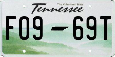 TN license plate F0969T
