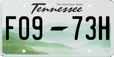 TN license plate F0973H