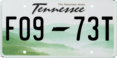 TN license plate F0973T