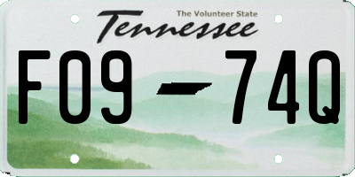 TN license plate F0974Q