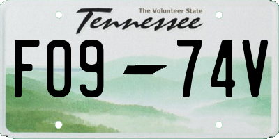 TN license plate F0974V