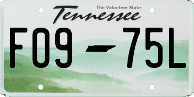 TN license plate F0975L