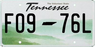 TN license plate F0976L