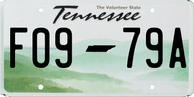 TN license plate F0979A