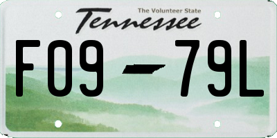 TN license plate F0979L