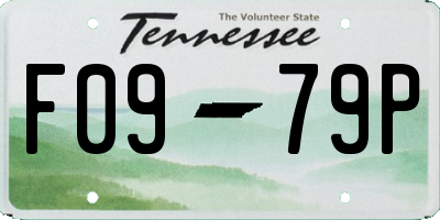 TN license plate F0979P
