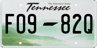 TN license plate F0982Q