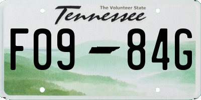 TN license plate F0984G