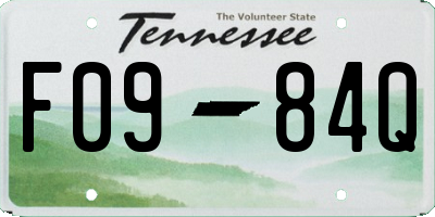 TN license plate F0984Q