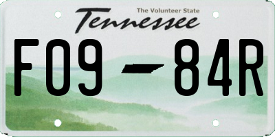 TN license plate F0984R