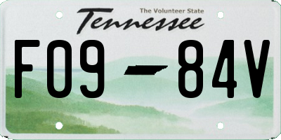 TN license plate F0984V