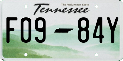 TN license plate F0984Y