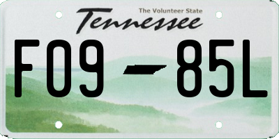 TN license plate F0985L