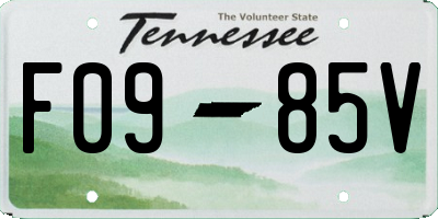 TN license plate F0985V