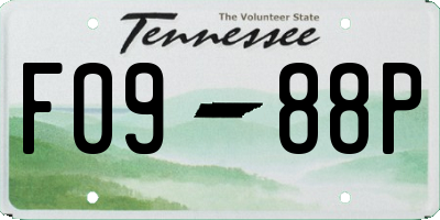 TN license plate F0988P