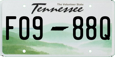 TN license plate F0988Q