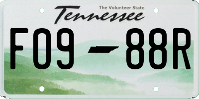 TN license plate F0988R