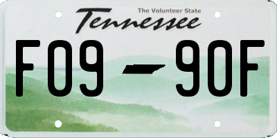 TN license plate F0990F