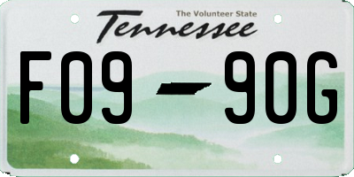 TN license plate F0990G