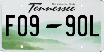 TN license plate F0990L
