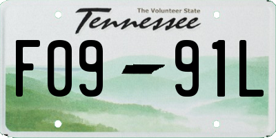 TN license plate F0991L