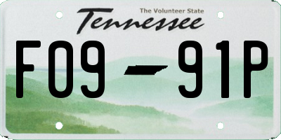 TN license plate F0991P