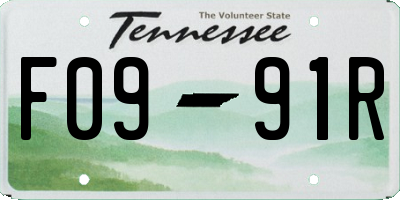 TN license plate F0991R
