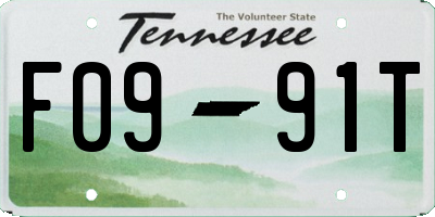 TN license plate F0991T