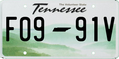 TN license plate F0991V