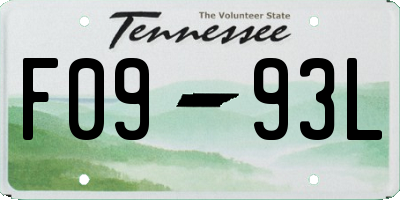 TN license plate F0993L