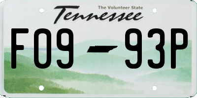 TN license plate F0993P