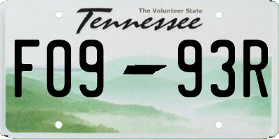 TN license plate F0993R