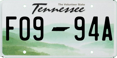 TN license plate F0994A