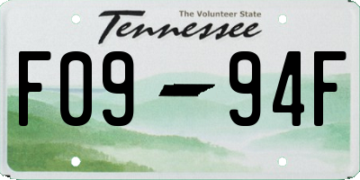 TN license plate F0994F