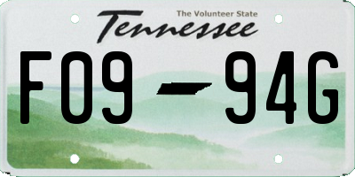 TN license plate F0994G