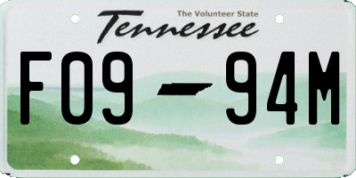 TN license plate F0994M