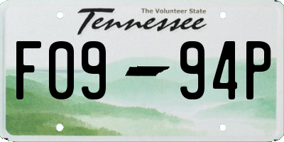TN license plate F0994P