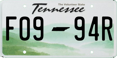 TN license plate F0994R