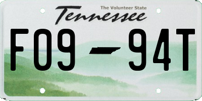 TN license plate F0994T