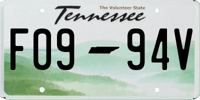 TN license plate F0994V