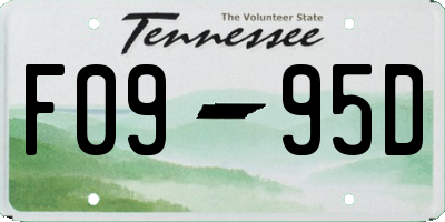 TN license plate F0995D
