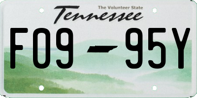 TN license plate F0995Y