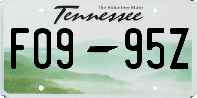 TN license plate F0995Z