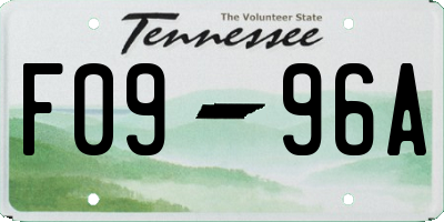 TN license plate F0996A