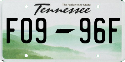 TN license plate F0996F
