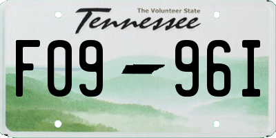 TN license plate F0996I
