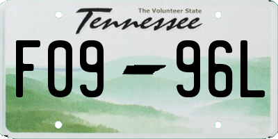 TN license plate F0996L