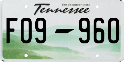 TN license plate F0996O